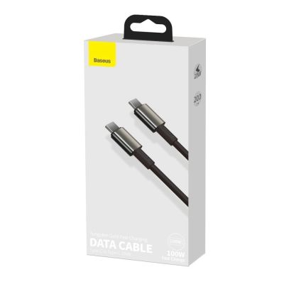 5. Kabel Baseus CATWJ-A01 USB-C - USB-C PD QC 100W 5A 480Mb/s 2m - czarny