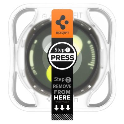 3. Szkło hartowane Spigen Glas.TR ”Ez-Fit” na Samsung Galaxy 8 44 mm - przezroczyste