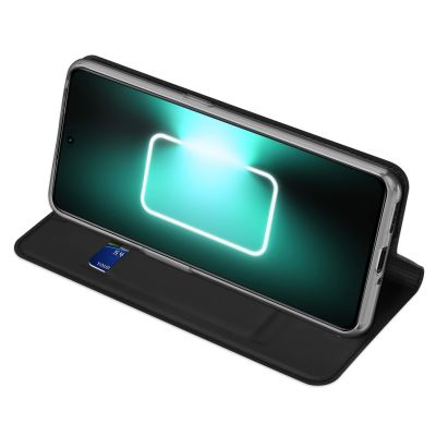 6. Dux Ducis Skin Pro etui do Realme GT Neo 5 / Realme GT3 pokrowiec z klapką portfel na kartę podstawka czarne