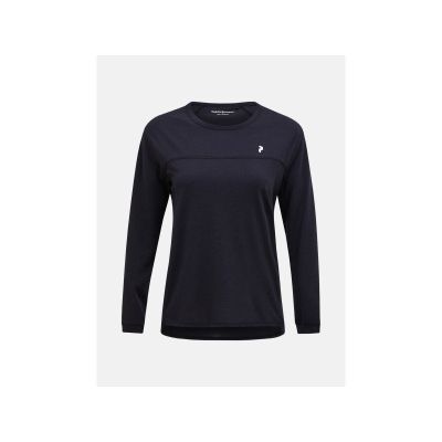 Koszulka PEAK PERFORMANCE W Trail Wool Blend LS czarny