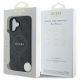 8. Etui Guess 4G Ring Classic Logo MagSafe na iPhone 16 - czarne