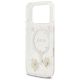 7. Etui Guess Resin Flowers Glitter MagSafe na iPhone 17 Pro - różowe