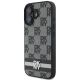 2. Etui DKNY Checkered Pattern & Printed Stripes na iPhone 16 - czarne