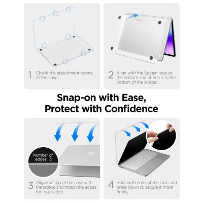 11. Etui Spigen AirSkin na MacBook Neo 13" 2026 - granatowe matowe