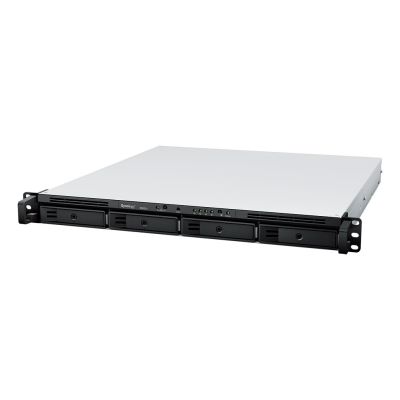 2. NAS Synology RS822+; 1U RACK; 4x (3.5" SATA HDD/2.5" SATA SSD); AMD Ryzen V1500B; 2 GB DDR4 ECC SODIMM (max. 32GB), 4x 1GbE RJ-45