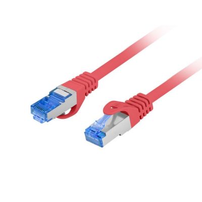 3. LANBERG PATCHCORD S/FTP KAT.6A 0.5M CZERWONY LSZH CCA (FLUKE PASSED) PCF6A-10CC-0050-R