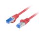 3. LANBERG PATCHCORD S/FTP KAT.6A 0.5M CZERWONY LSZH CCA (FLUKE PASSED) PCF6A-10CC-0050-R