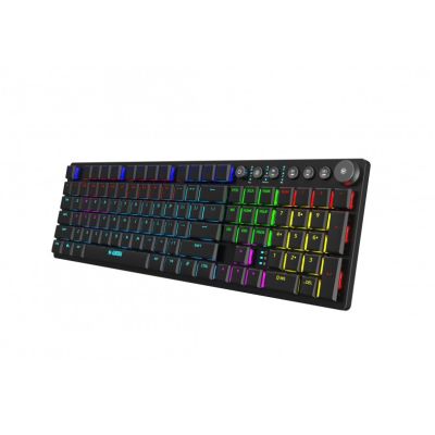 22. KLAWIATURA I-BOX AURORA K-6 RGB, MECHANICZNA, RED SWITCH, LOW PROFILE GAMING