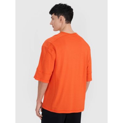 4. T-shirt oversize gładki męski 4F 4FRSS25TTSHM2653-70S