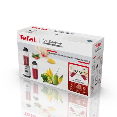 6. Tefal Mix&Move BL15FD 0,6 l Blender stołowy 300 W Stal nierdzewna