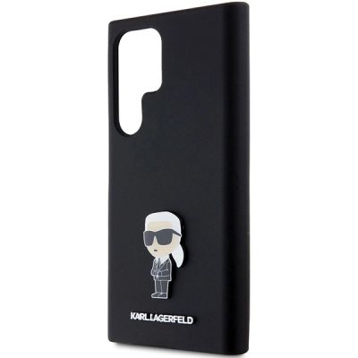 6. Etui Karl Lagerfeld Silicone Ikonik Metal Pin na Samsung Galaxy S24 Ultra - czarne