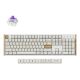 Keychron K10 HE klawiatura Gaming USB + RF Wireless + Bluetooth QWERTY Angielski Biały, Drewno