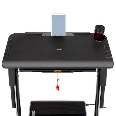 20. Bieżnia elektryczna z biurkiem HMS LOOP12 MULTI 1-12 km/h, szara