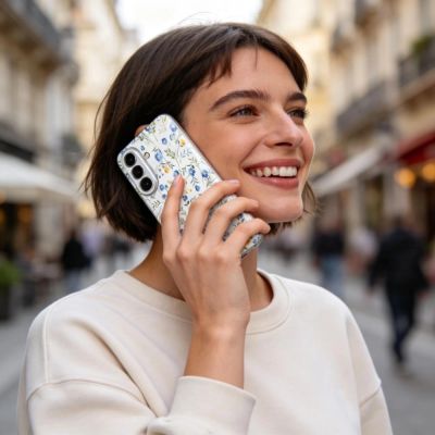 5. Etui Tech-Protect FlexAir na Samsung Galaxy A57 5G - wielokolorowe kwiaty