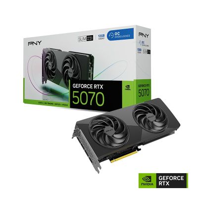 9. PNY GeForce RTX 5070 Slim OC Grafikkarte, 12288 MB GDDR7