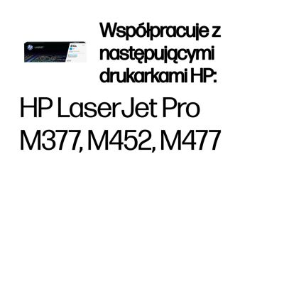 7. HP 410A oryginalny wkład z niebieskim tonerem LaserJet
