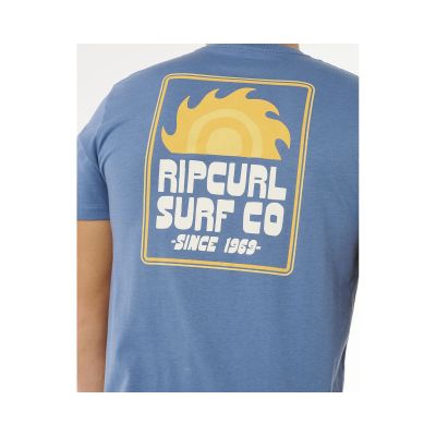 4. Koszulka męska RIP CURL Pacific Rinse Sunrise Tee niebieska