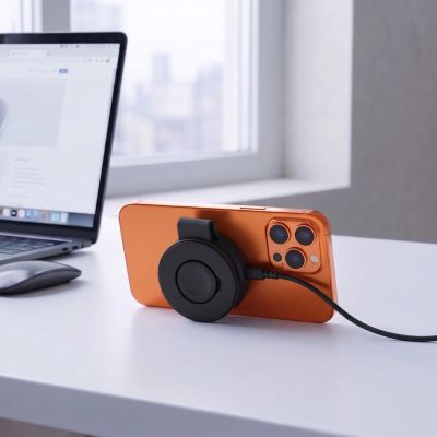 9. Ładowarka bezprzewodowa Tech-Protect A55 2in1 MagSafe 25W QI2.2 + kabel USB-C / USB-C 100 cm - czarna