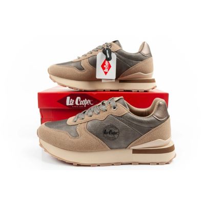10. Lee Cooper buty sportowe sneakersy damskie modne wygodne wytrzymałe beżowe szare