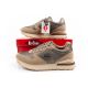 10. Lee Cooper buty sportowe sneakersy damskie modne wygodne wytrzymałe beżowe szare