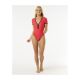 4. Kostium kąpielowy RIP CURL Bomba Ss Cheeky Surf Suit czerwony