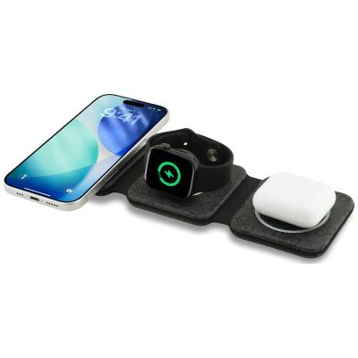 3. Ładowarka indukcyjna Guess 4G 3w1 15W MagSafe - czarna