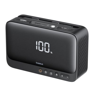 5. Jump starter Baseus Super Energy BS-CH013 4w1 600A z latarką / powerbankiem 6000mAh / kompresorem - czarny