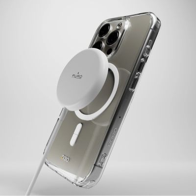 5. Etui silikonowe Puro Impact Clear D3O MagSafe do iPhone 16 Pro - przezroczyste
