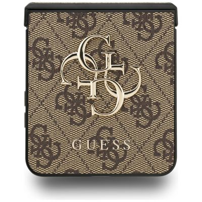5. Etui Guess Big 4G Logo Classic Logo na Samsung Galaxy Z Flip 7 - brązowe