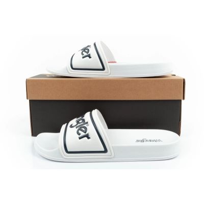 10. Wrangler klapki sportowe męskie Averell Slider wygodne laczki białe