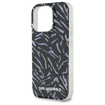 5. Etui Karl Lagerfeld Zebra With Cord na iPhone 16 Pro - fioletowe