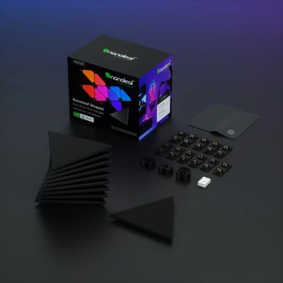 5. Nanoleaf Shapes Black Mini Triangles Expansion Pack (10 paneli)
