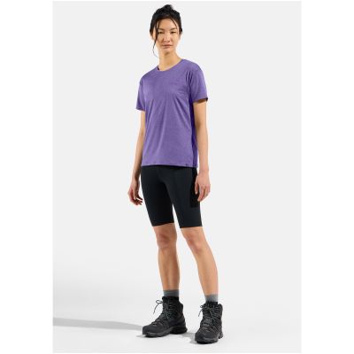 3. Koszulka damska Odlo ASCENT SUN. SEA. MOUNTAINS. T-shirt crew neck s/s fioletowa