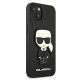 4. Etui Karl Lagerfeld Saffiano Ikonik Karl's Patch na iPhone 13 mini - czarne