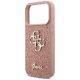 6. Etui Guess Fixed Glitter Big 4G na iPhone 17 Pro - różowe