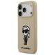2. Etui Karl Lagerfeld Silicone Karl Sketch & Logo MagSafe na iPhone 17 Pro - brązowe