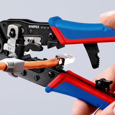 11. Knipex 97 51 13 zaciskarka kablowa Narzędzie do zaciskania Czarny, Niebieski, Czerwony