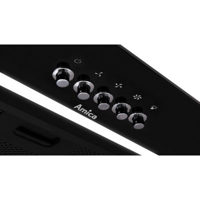 Okap do zabudowy AMICA OMP6255BG 60 cm | LED | czarny