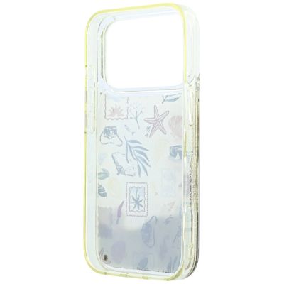 7. Etui Karl Lagerfeld Liquid Glitter Beach & Sand na iPhone 17 Pro / 18 Pro - beżowe