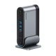 9. Stacja dokująca USB-C Baseus UnionJoy 2xHDMI4K@60Hz 1xDP4K@60Hz 3xUSB-A3.0 2xUSB-C3.0 2xUSB-A2.0 1xRJ45 PD PC 1xSD+TF 1x3.5mm minijack - szara