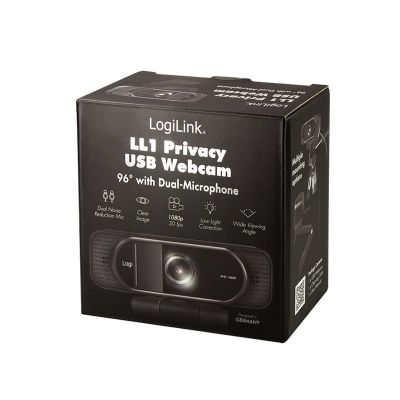 9. LogiLink UA0381 kamera internetowa 1920 x 1080 px USB 2.0 Czarny
