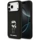 Etui Karl Lagerfeld Silicone Karl Sketch & Logo MagSafe na iPhone 17 Pro Max - czarne