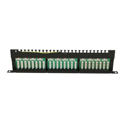 4. Patch panel Extralink EX.9663 (0.5U; kat. 6; 24xRJ-45)