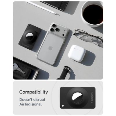 10. Etui Spigen AirFit 2 2-Pack na Apple AirTag 1 / 2 - czarne