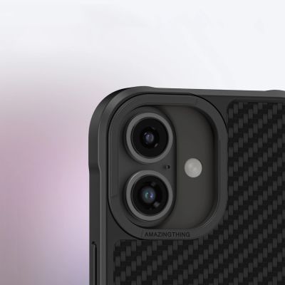 11. Etui pancerne AMAZINGTHING Titan Max Case z włóknami aramidowymi 1500D do iPhone 16 - czarne