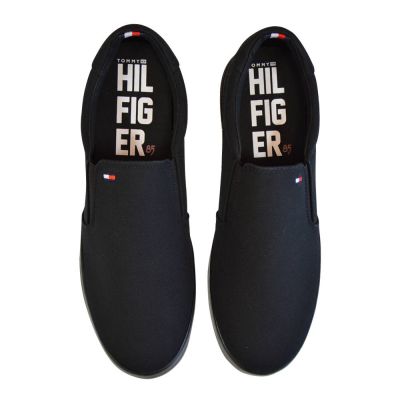 5. Buty męskie Tommy Hilfiger Iconic Slip On czarne  - FM0FM00597 0GK