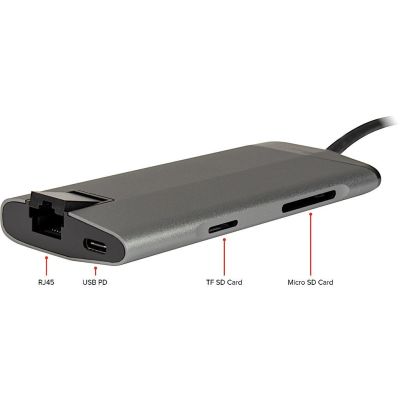 3. Inter-Tech GDC-802 Przewodowa USB 3.2 Gen 1 (3.1 Gen 1) Type-C Szary