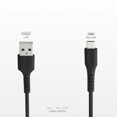 5. Kabel SBS LTHL200 USB-A - Micro-USB 1m - czarny