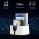 2. QOLTEC STACJA DOKUJĄCA DO DYSKÓW HDD SSD 2.5" 3.5" | SATA III | USB 3.0 | SUPER SPEED 5GB/S | Z FUNKCJĄ KLONOWANIA OFFLINE