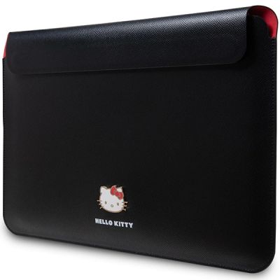 2. Pokrowiec Hello Kitty PU Metal Logo na laptopa 14" - czarny